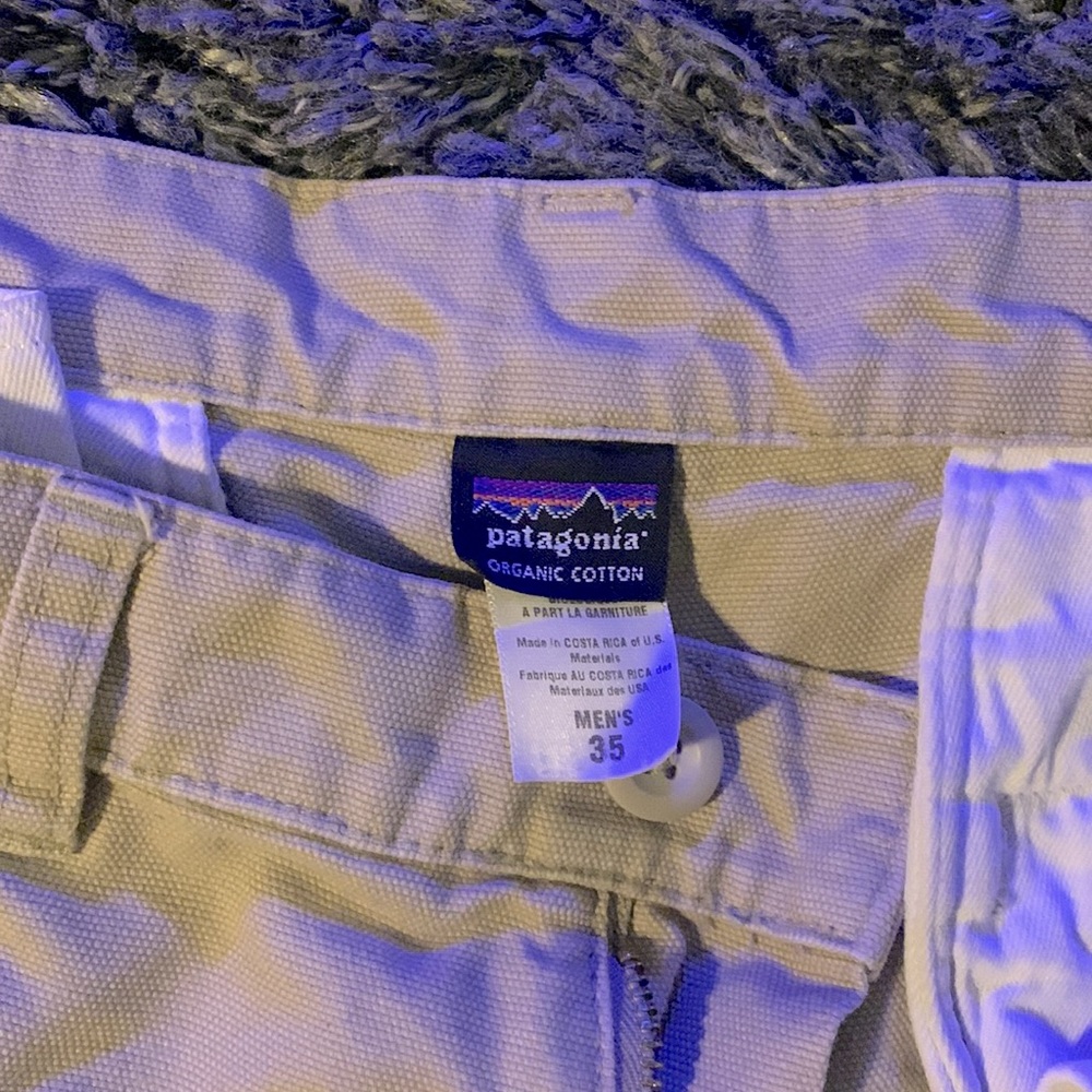 Vintage Men's Patagonia #55566 Organic Cotton "Duck" Pants/35x32/Khaki